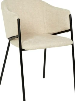 Seat matgrupp, matbord med 4 st Stacey sammetsstolar - Svart/beige + 3.00 x Möbeltassar