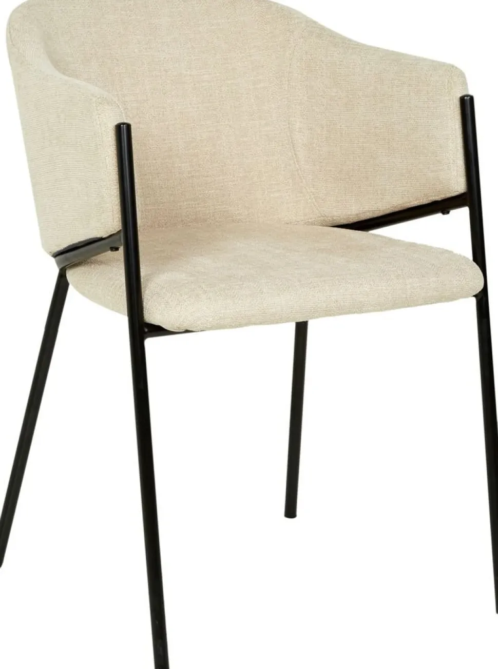 Seat matgrupp, matbord med 4 st Stacey sammetsstolar - Svart/beige
