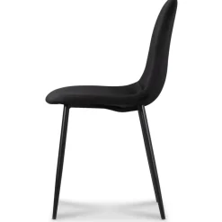 Seat matgrupp, matbord med 4 st Carisma matstolar - Svart