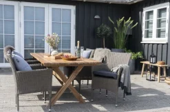 Seattle utestol - Mörkbrun + Fläckborttagare för möbler