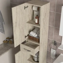 Selin badrumsskåp - Travertin