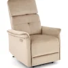 Semir elektrisk reclinerfåtölj med USB - beige sammet