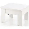 Serafin höj och sänkbart soffbord 80-160 x 80 cm - Vit
