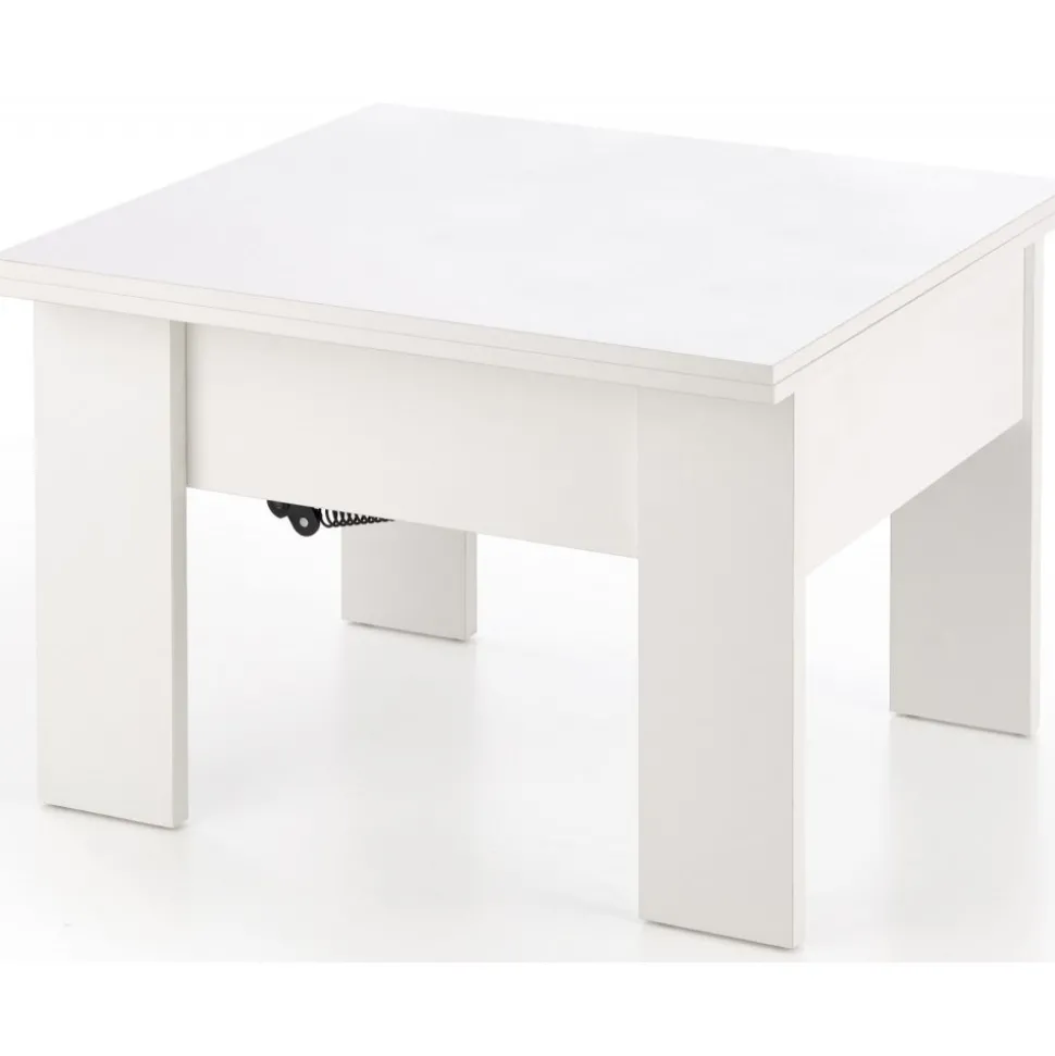 Serafin höj och sänkbart soffbord 80-160 x 80 cm - Vit