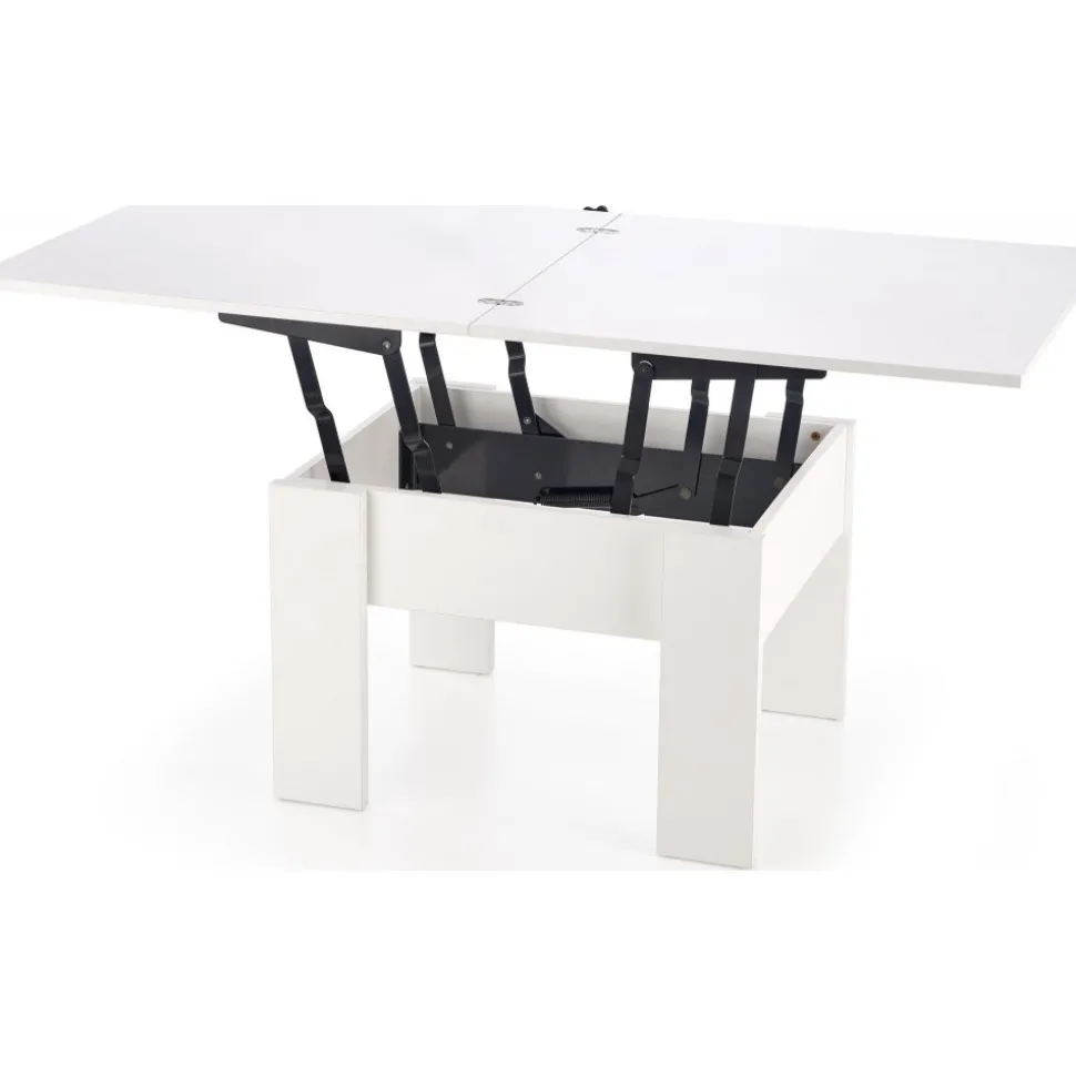 Serafin höj och sänkbart soffbord 80-160 x 80 cm - Vit