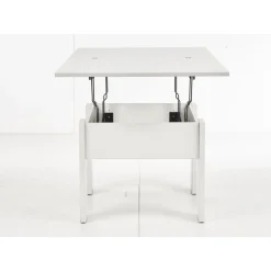 Serafin höj och sänkbart soffbord 80-160 x 80 cm - Vit