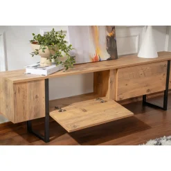 Serenity TV-bänk - Furu/svart