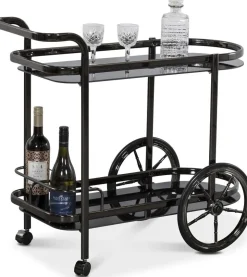 Serveringsvagn rökig metall - Rochester + Fläckborttagare för möbler