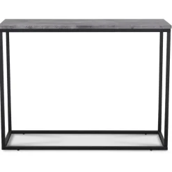 Shanghai konsolbord 110 x 30 cm - Cementimitation / Svart + Möbeltassar