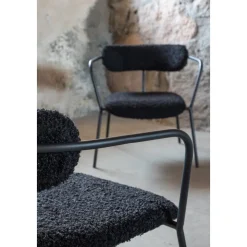 Shaun fåtölj - Svart teddy