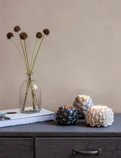 Shelly ljuslykta - Beige