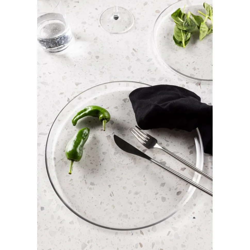 Shine tallrikar Ø26 cm - Klarglas