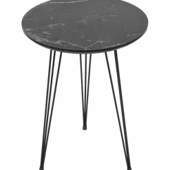 Sia satsbord Ø38 cm - Grå/svart