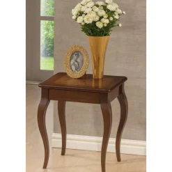 Sidobord i mörk valnöt 45 x 45 cm - Mozart