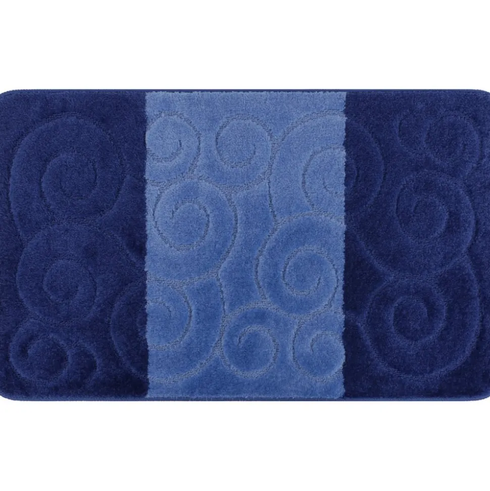 Sile badrumsmatta - Blå/mörkblå