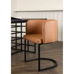 Simrishamn matstol - Svart/brun