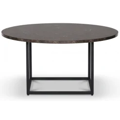 Sintorp runt soffbord Ø90 cm - Brun marmor (Exklusivt laminat) + Fläckborttagare för möbler