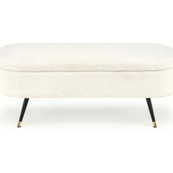 Sittbänk med förvaring offwhite 120 cm bred