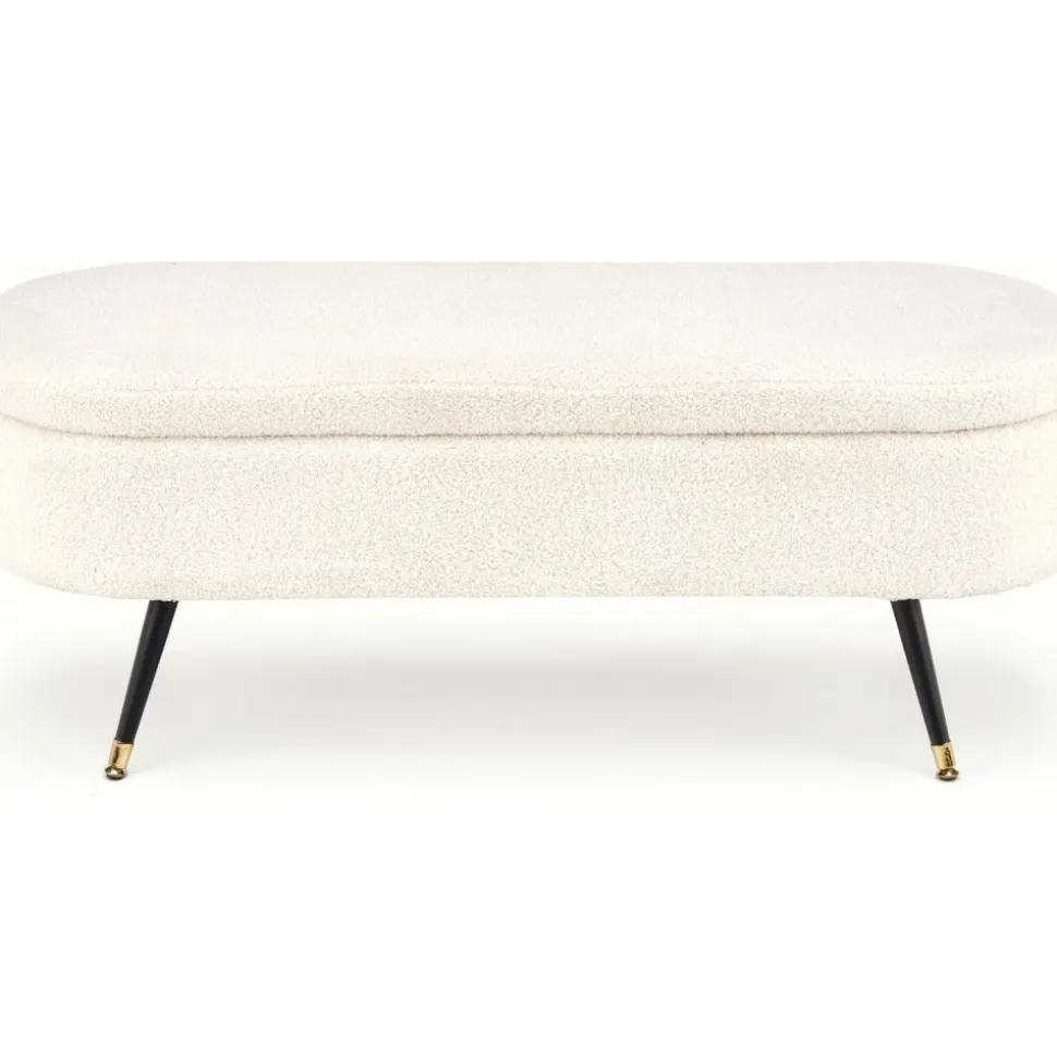 Sittbänk med förvaring offwhite 120 cm bred