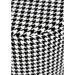 Sittpuff Surya - Svart & vit mönstrad