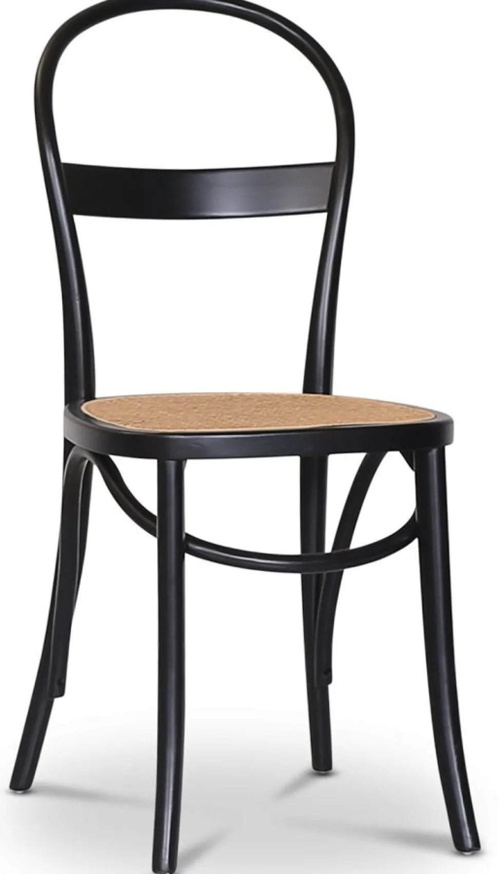 Skagen matgrupp; matbord 140 cm - Vit / brunbetsad ek med 4 st Danderyd No.16 matstolar Svart + 3.00 x Möbeltassar