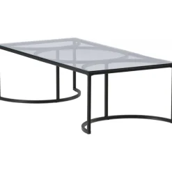 Skanör soffbord 140 x 70 cm - Svart