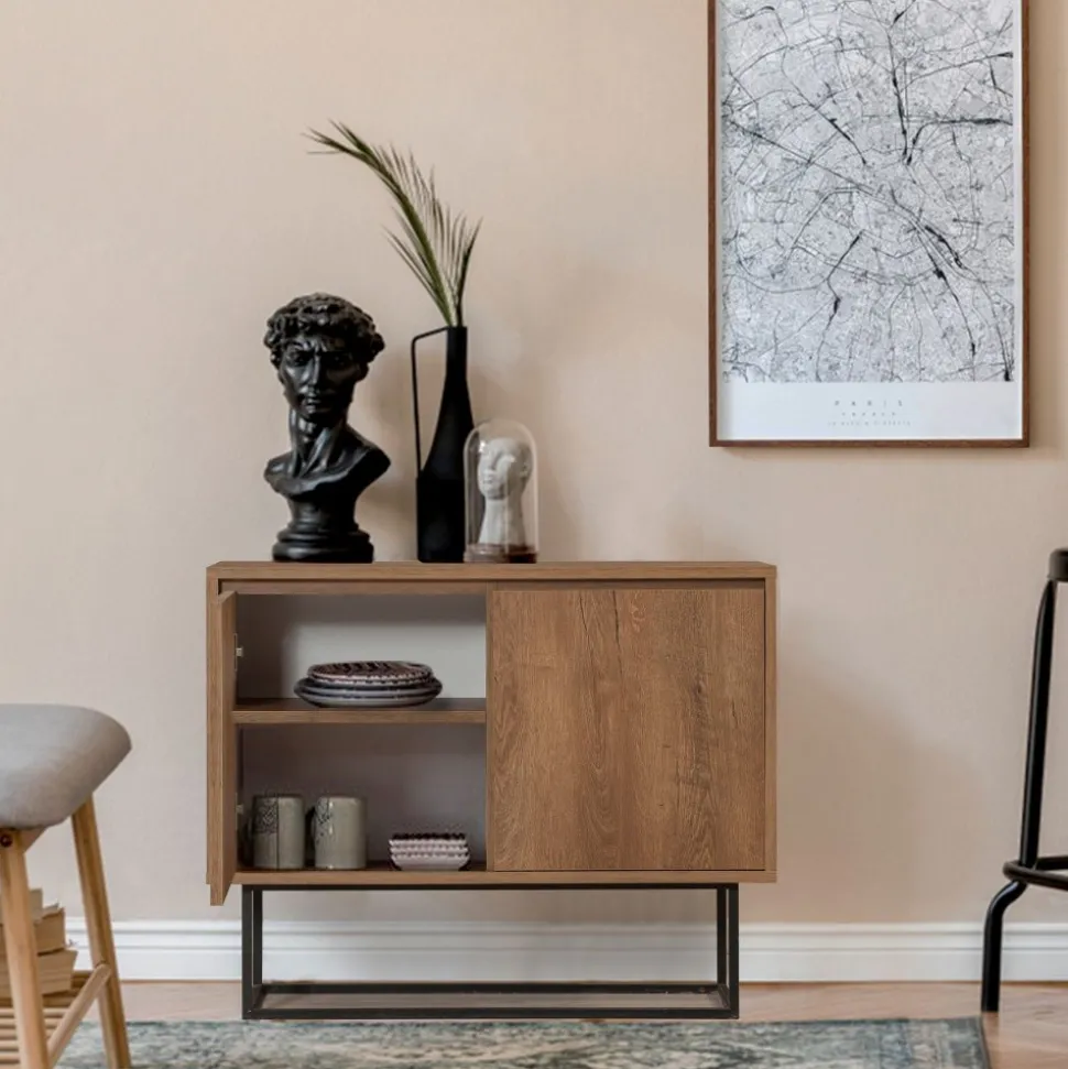 Skänk i valnöt 90 cm bred