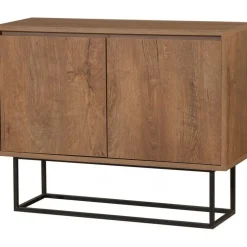 Skänk i valnöt 90 cm bred + Möbeltassar