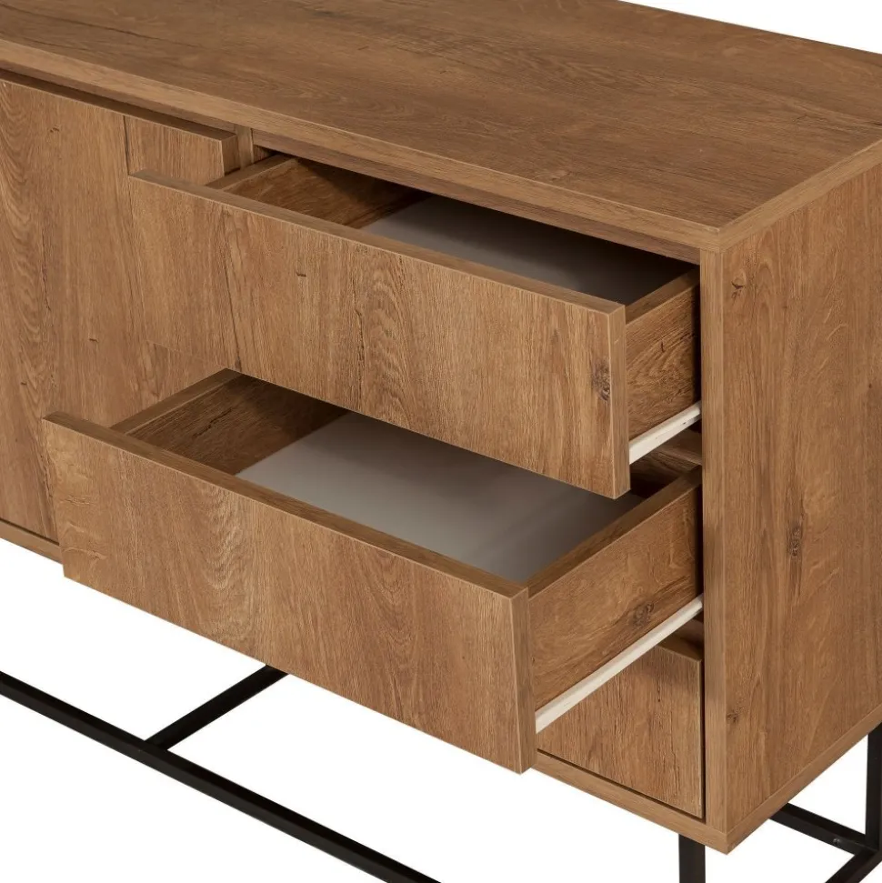 Skänk Ruba i valnöt - 140 cm