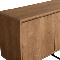 Skänk Ruba i valnöt - 140 cm + Möbeltassar