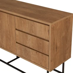 Skänk Ruba i valnöt - 140 cm + Textilrengöring för möbler