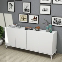 Skänk vit 180 cm - Elegant