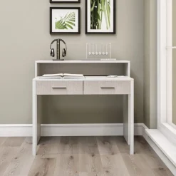 Skrivbord Maida utdragbart vit - 99 cm