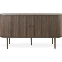 Slide skänk 150 cm - Brunlackad ek