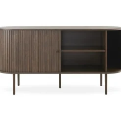 Slide skänk 150 cm - Brunlackad ek