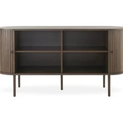 Slide skänk 150 cm - Brunlackad ek