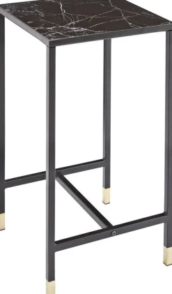 Slope sängbord - Svart/mässing