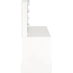 Sminkbord Vit 120 x 55 cm med LED-belysning - Facada