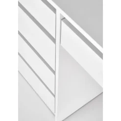 Sminkbord Vit 120 x 55 cm med LED-belysning - Facada + Textilrengöring för möbler