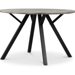 Smokey matgrupp, runt matbord med 4 st matstolar - Vintage