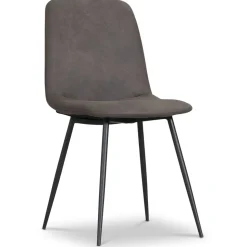 Smokey matgrupp, runt matbord med 4 st matstolar - Vintage