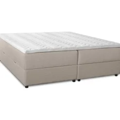 Säng med förvaring 5-zons pocket beige