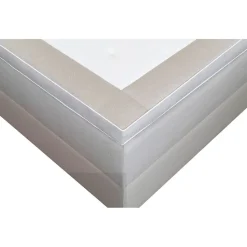 Säng 120x200 cm beige med förvaring 5 zoner pocketfjädrar