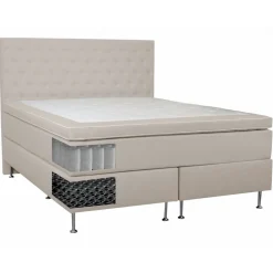 Säng 160x200 cm beige 5-zoner