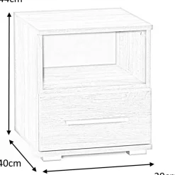 Sängbord - Sonoma ek