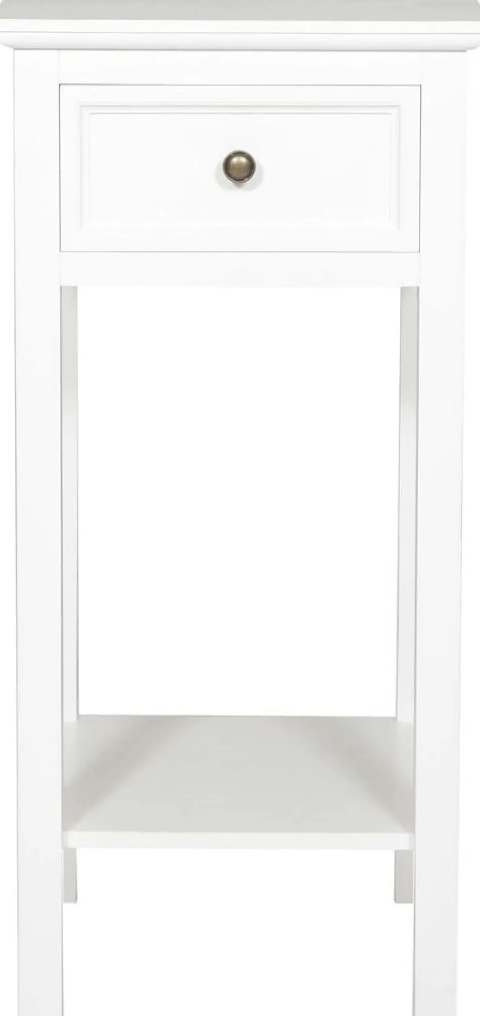 Sängbord antikvitt höjd 75 cm - Bristol