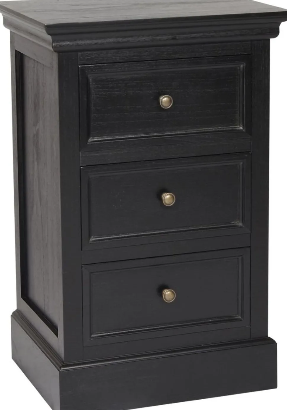 Sängbord Bristol i svart - 70 cm hög + Fläckborttagare för möbler