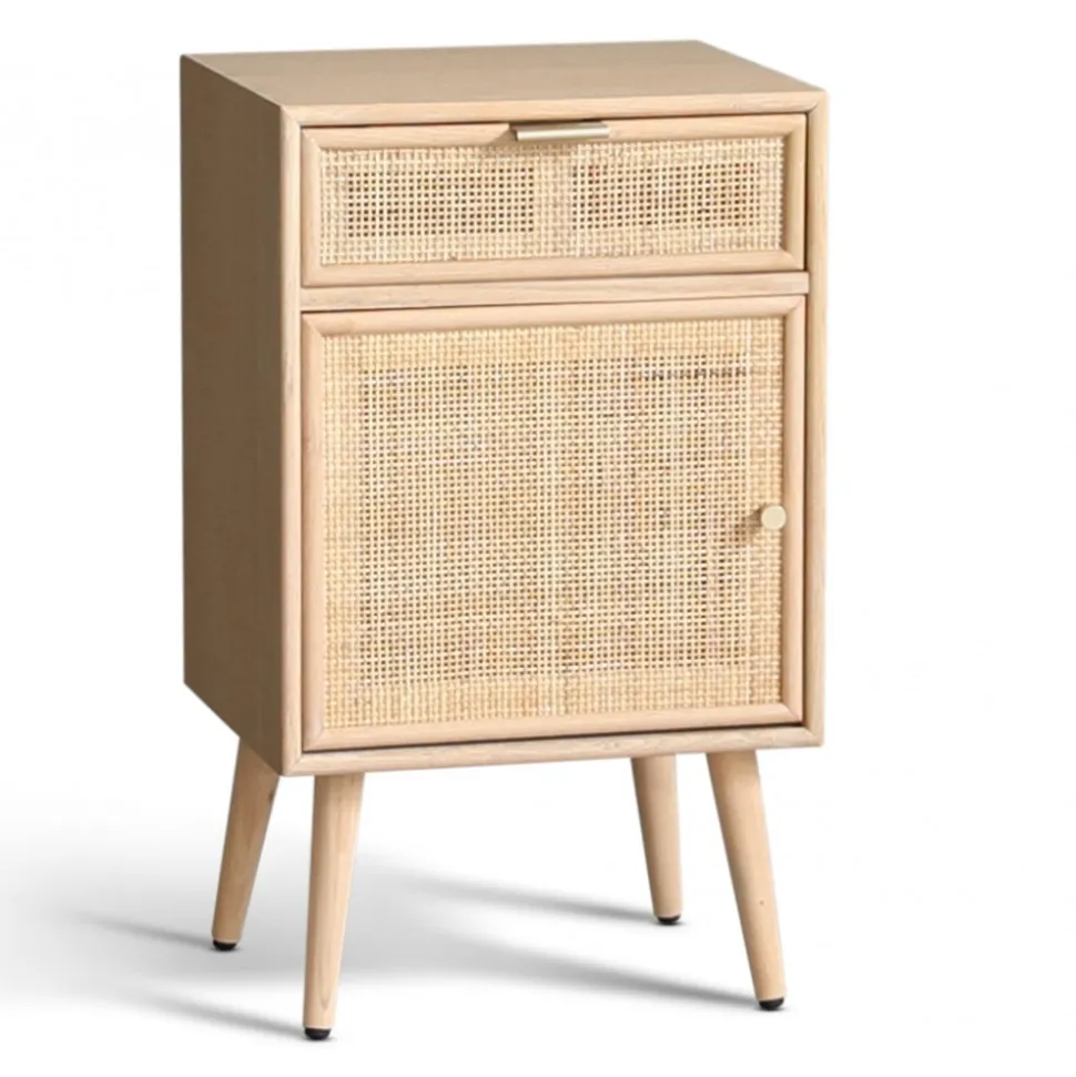 Sängbord i rotting/ek - Stockholm