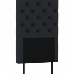 Sänggavel 90 cm bred med knappar - Mörkgrå