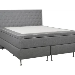 Sänggavel med knappar 160 cm bred grå